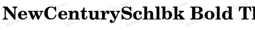 NewCenturySchlbk Bold Th字体转换